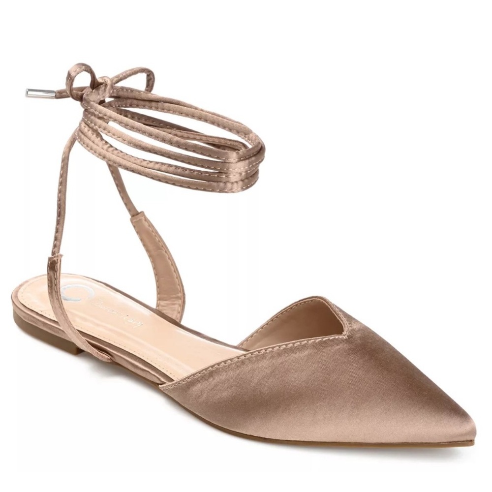 Journee Collection Tan Flats Modern Minimalist Design